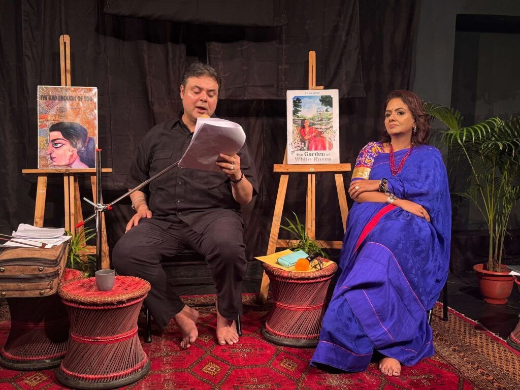 SOMA BOSE WITH INTERDISCIPLINARY ARTIST SUJOY PRASAD CHATTERJEE