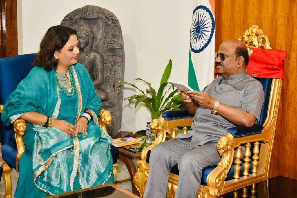 SOME BOSE WITH FORMER GOVERNOR OF WEST BENGAL DR.C.V.ANANDA BOSE